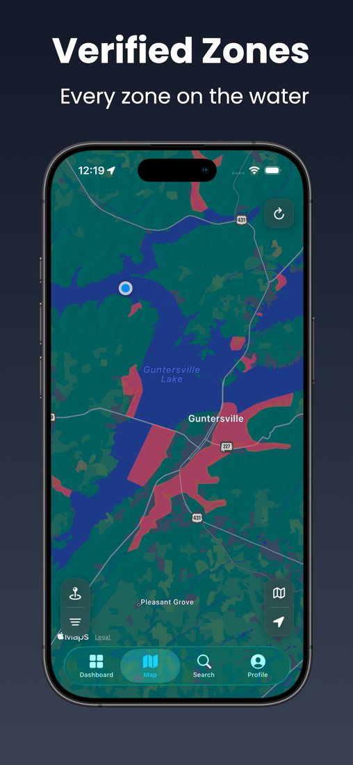 Sector app — verified red zones on the map